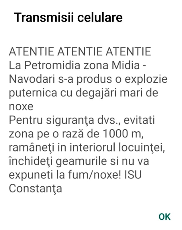 Update Explozie La Rafin Ria Petromidia A Fost Activat Planul Ro U