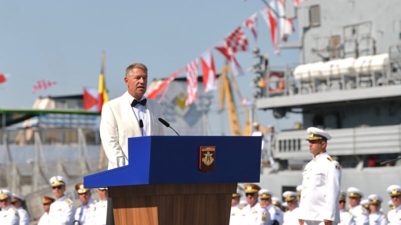 Ziua Marinei Române – Klaus Iohannis: România are un rol activ în îmbunătățirea securității spațiului euroatlantic