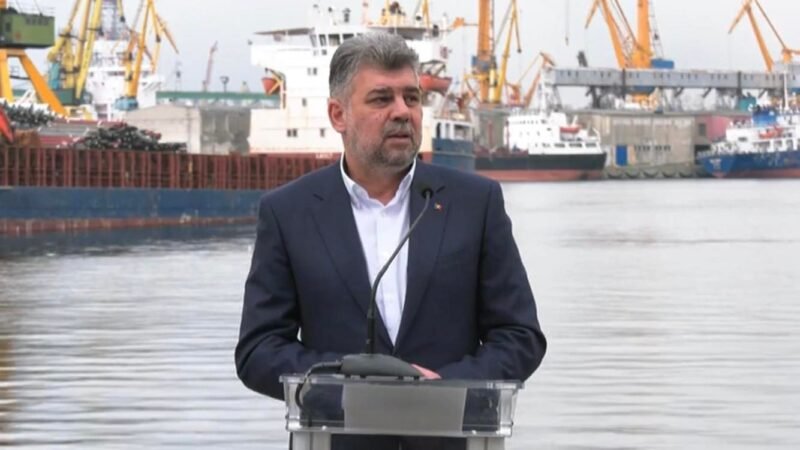 Marcel Ciolacu: „În urma războiului din Ucraina s-a ridicat importanţa strategică şi comercială a Portului Constanţa şi a Mării Negre”