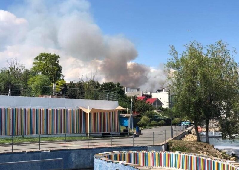 Incendiu de vegetație uscată între localitățile Lumina și Năvodari