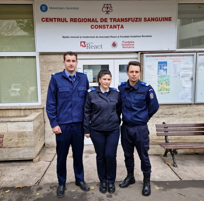 Jandarmii constănţeni au donat sânge în urma unui apel umanitar pentru jurnalista Alexandra Gheţea
