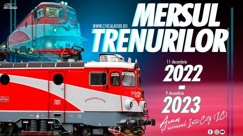 CFR Călători prezintă “Mersul Trenurilor de Călători 2022-2023”