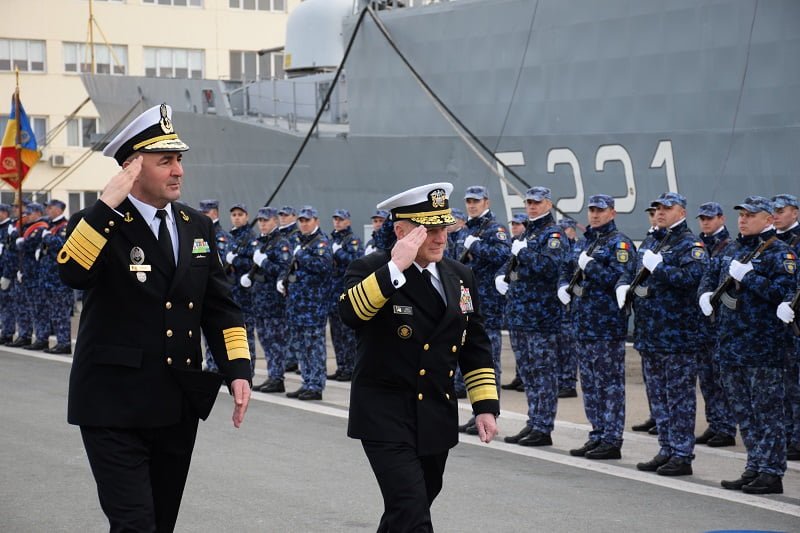 Forțele Navale Române au primit vizita oficială a Comandantului Marinei Militare a SUA