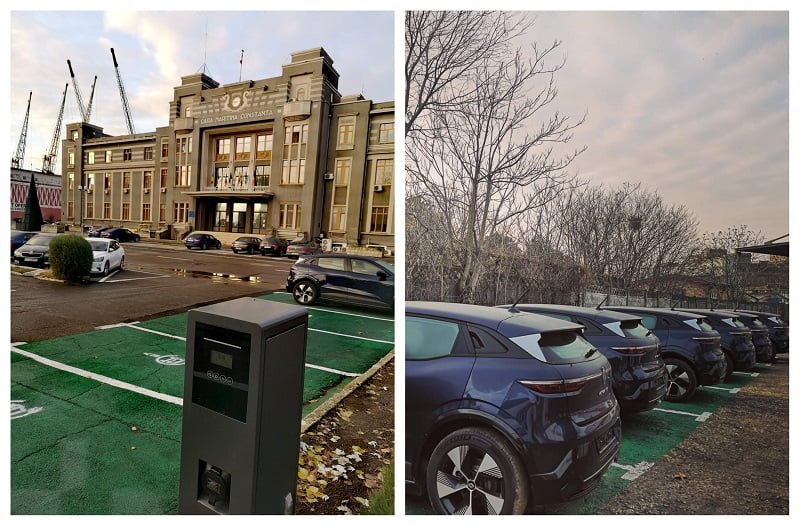 Parcul auto al Administrației Porturilor Maritime, înnoit cu autoturisme electrice și 10 stații de încărcare