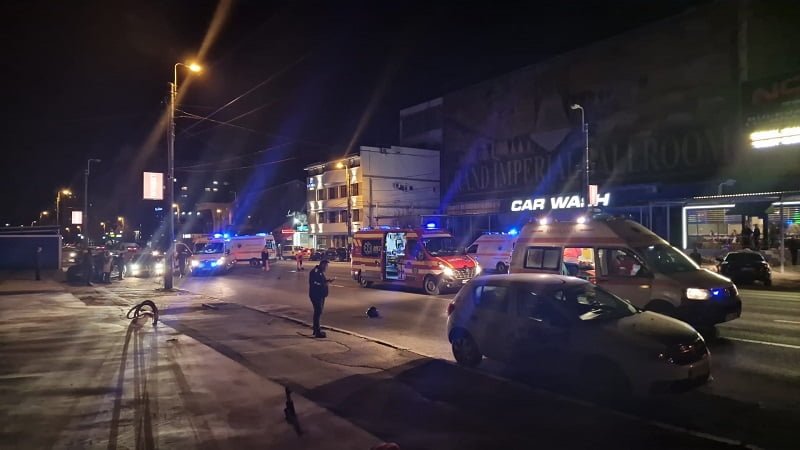 Accident rutier pe bulevardul I.C Brătianu: Un pieton a fost lovit de o motocicletă