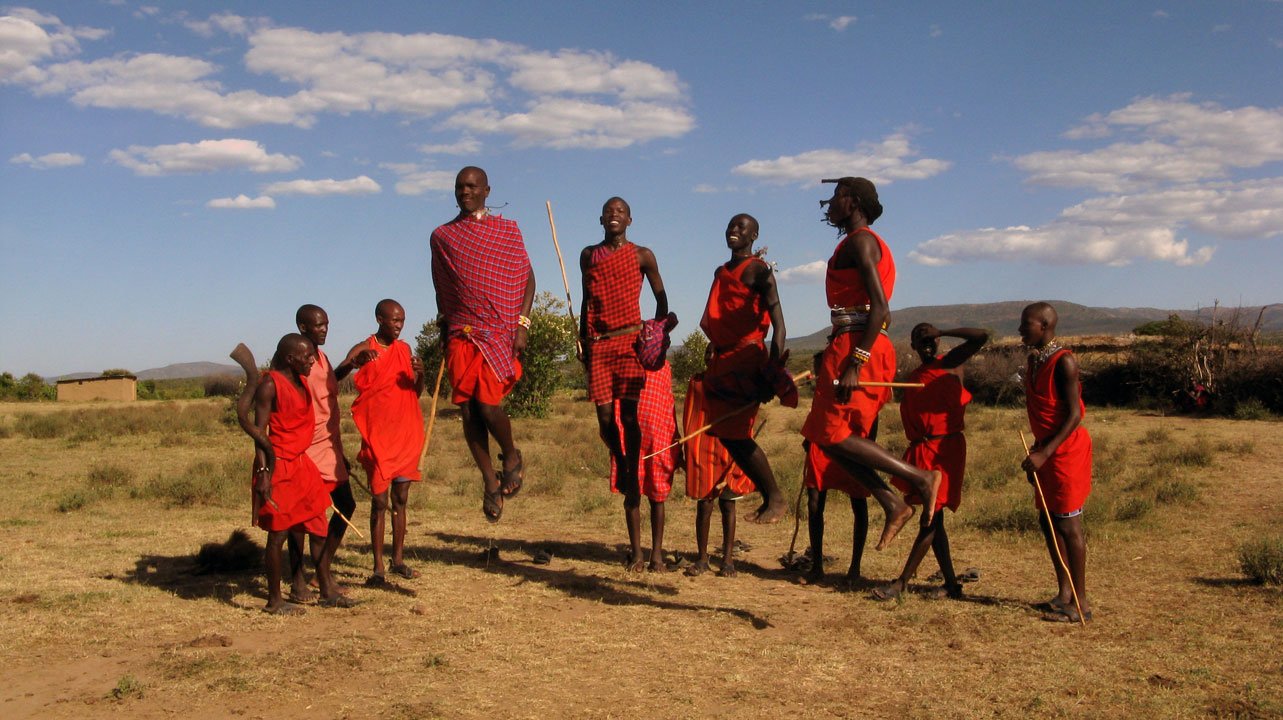 Poporul african Maasai și săritura ca sport național