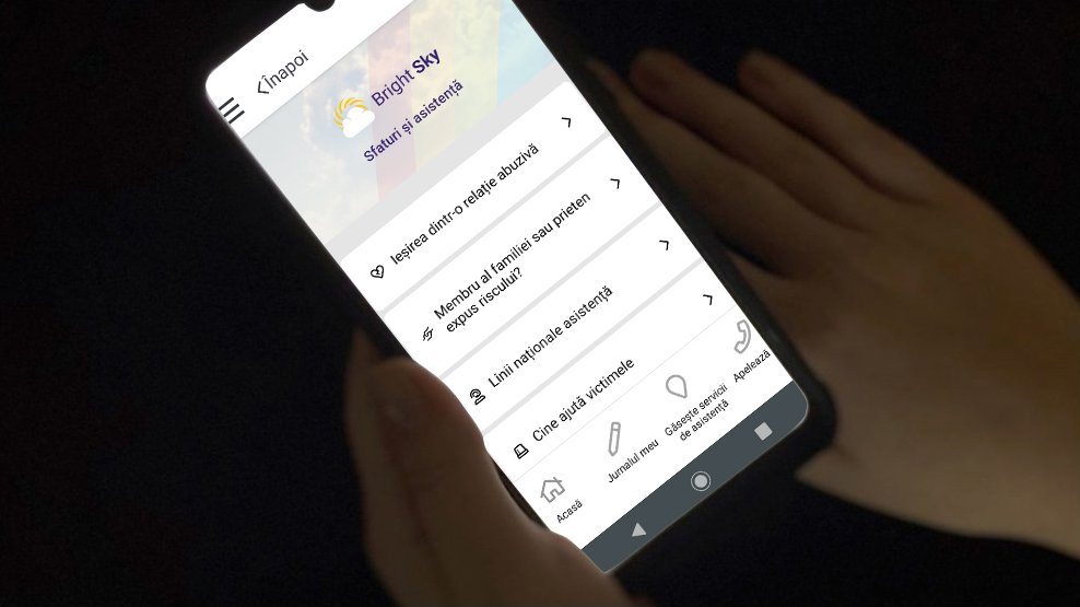 Aplicația Bright Sky RO, în sprijinul victimelor violenței domestice