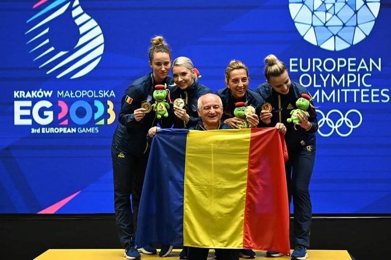 Echipa Națională a României la tenis de masă, condusă de antrenorul Viorel Filimon, obține o nouă medalie de aur la Jocurile Europene din Polonia