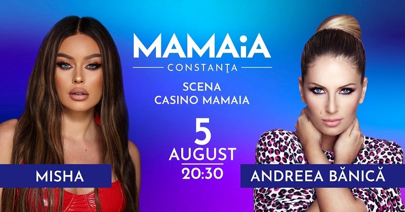 Andreea Bănică și Misha, pe scena din Mamaia în primul concert al lunii august