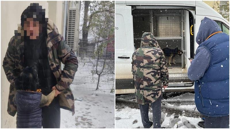 Un bărbat fără adăpost a cerut ajutor polițiștilor constănțeni pentru el și câinele lui