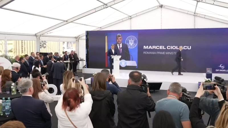 Marcel Ciolacu: „DP World contribuie la transformarea Portului Constanța în principalul hub logistic la Marea Neagră”