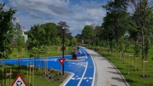 (VIDEO) Primăria Constanța: O nouă pistă pentru biciclete a fost amenajată în Parcul Tăbăcărie