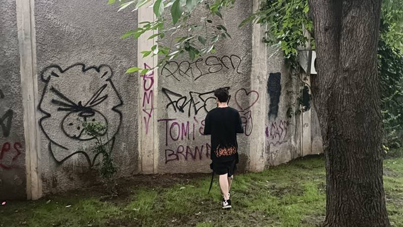 CONSTANȚA. Polițiștii locali au prins un tânăr în timp ce realiza desene tip graffiti pe un perete al clădirii fostului Teatru de vară: a fost amendat