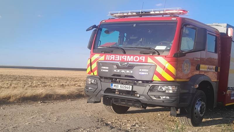 Incendiu în Cumpăna, în apropiere de ferme