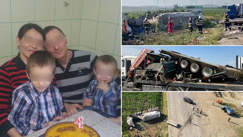 NAȚIONAL. Costel și Ancuța au murit împreună cu cei doi băieței ai lor, după ce un șofer ucrainean ar fi adormit la volan – familia se întorcea din vacanță de pe litoral