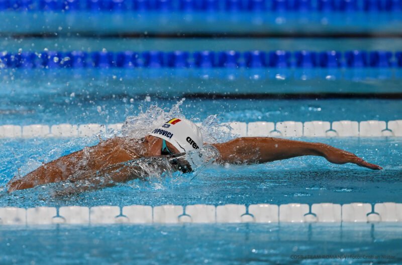 JOCURILE OLIMPICE. David Popovici a făcut spectacol – tânărul de 19 ani luptă astăzi pentru o medalie olimpică