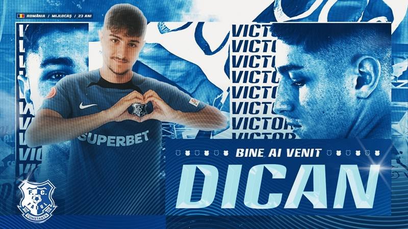 Încă un transfer la Farul Constanța: Victor Dican este noul jucător al echipei