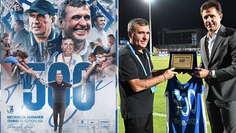 Victorie pentru Farul la meciul 500 ca manager al lui Hagi, 3-2 cu FC Hermannstadt