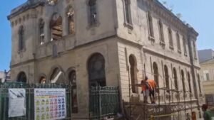 Încep lucrările de reabilitare a Sinagogii din Constanța: au fost montate schelele