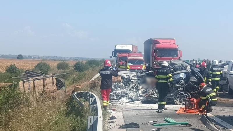 (FOTO) Consulul Ungariei la București a murit într-un accident cumplit produs pe autostrada A1 – surse