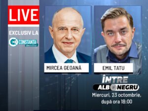 Mircea Geoană, de vorbă cu constănţenii. Candidatul la funcţia de preşedinte va fi prezent în platoul emisiunii “Între Alb și Negru”, moderată de Emil Tatu