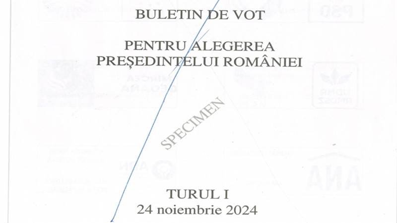 (FOTO) Biroul Electoral Central a stabilit machetele buletinelor de vot care vor fi utilizate la alegerile prezidențiale