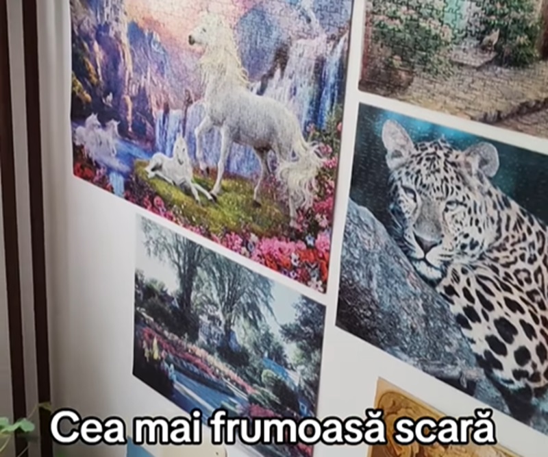 Mii de bucăți de puzzle au transformat o scară de bloc din România într-un loc magic. “Locatarii acelui bloc chiar se respectă. Felicitări!”