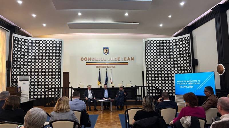 CONSTANȚA. Raportul de activitate al Colegiului Prefectural pe anul 2024, prezentat în ședință