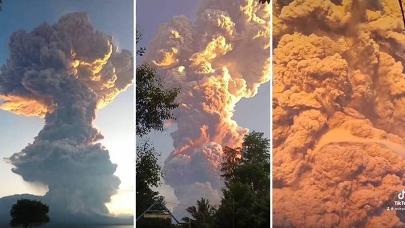 (VIDEO) Vulcanul Lewotobi a erupt: coloana de cenușă s-a ridicat până la 10.000 de metri – mai multe zboruri către Bali au fost anulate