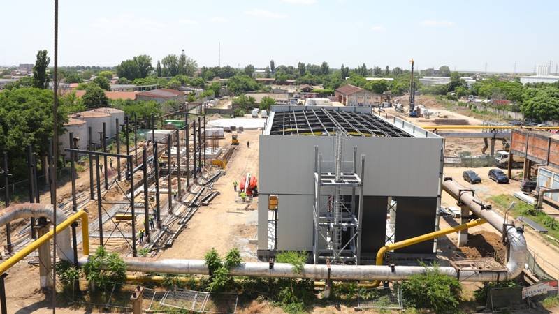 Constanța, în plină transformare energetică. Imagini de pe șantierul noului CET