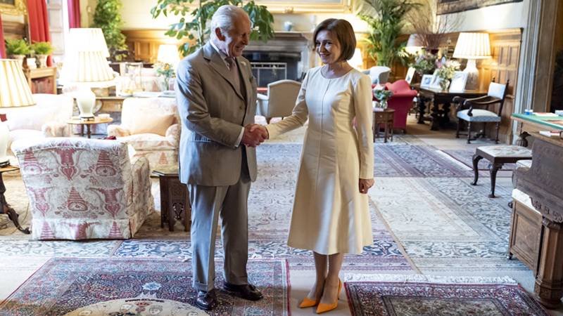 Maia Sandu a fost primită de Regele Charles al III-lea