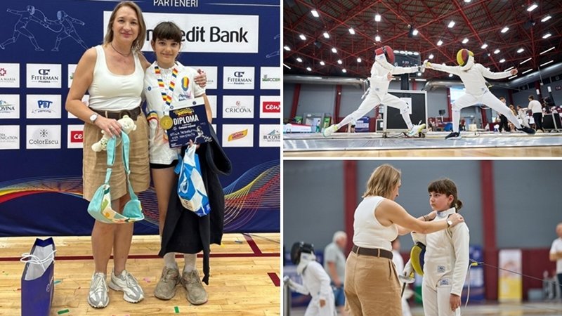 Constanța are o campioană națională la spadă! Otilia Pescaru a obținut medalia de aur la categoria U9