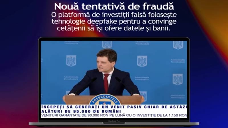 (VIDEO) Deepfake cu Nicușor Dan. Imaginea președintelui, folosită fraudulos pentru a promova „investiții rapide”. Avertismentul DNSC