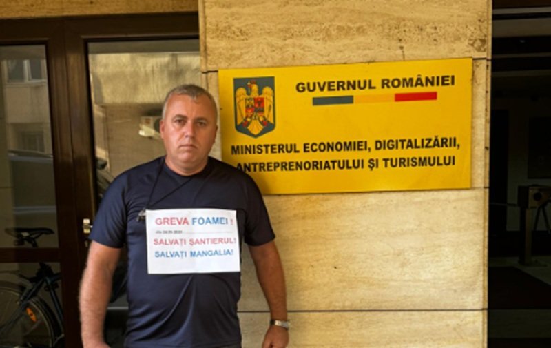 Liderul sindical de la Damen Mangalia a intrat în greva foamei. „Salvați șantierul”