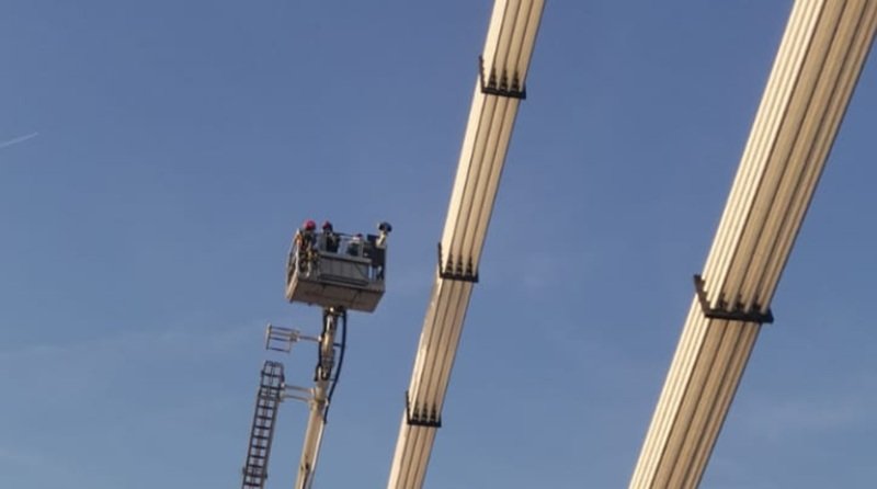 Incident pe podul de la Agigea: un bărbat a urcat pe construcție și a transmis live pe TikTok. Traficul a fost restricționat pe DN 39
