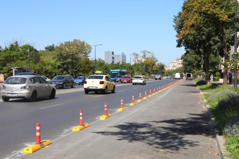 Primăria Constanța anunță că se montează separatori de trafic. „Vizează creșterea calității transportului public local și a infrastructurii”