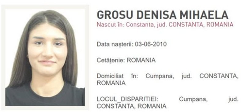 UPDATE. Denisa, tânăra dată dispărută de familie, a fost găsită!