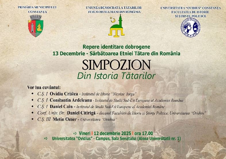 Constanța găzduiește sărbătoarea anuală a Etniei Tătare, în cadrul proiectului UDTTMR