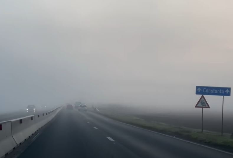Avertizare ANM: Cod galben de ceață densă în județele Constanța și Tulcea, până la ora 23:00