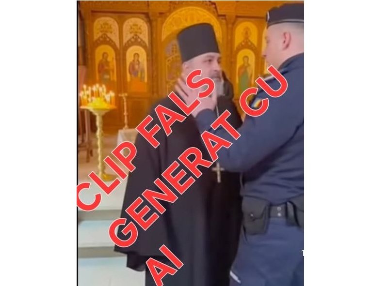 MAI avertizează. Un clip Deepfake, cu un conflict în biserică, circulă pe internet