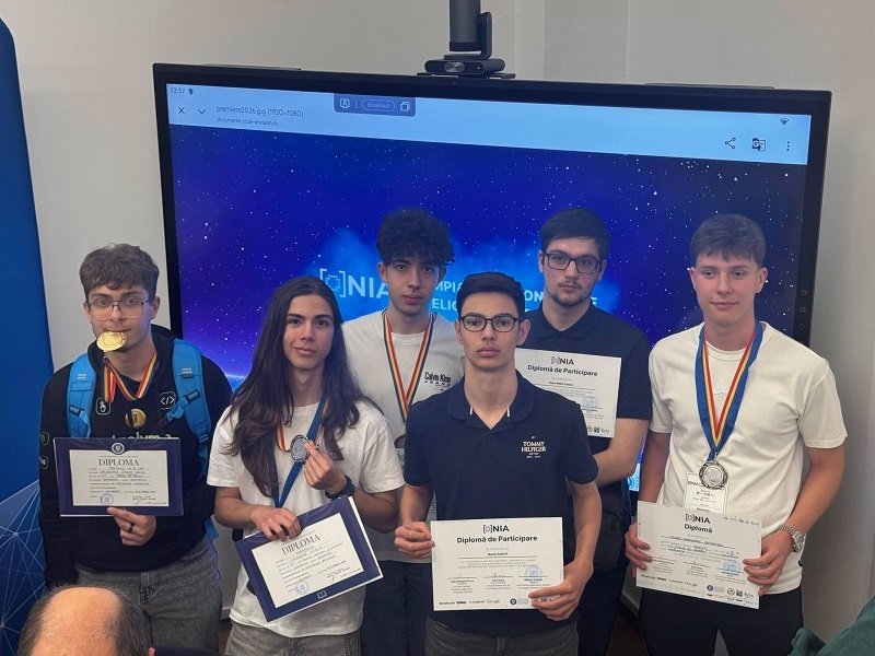 Elevii de la Colegiul Național „Mircea cel Bătrân”, rezultate remarcabile la Olimpiada Națională de Inteligență Artificială