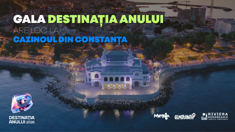 Gala Destinația Anului 2026 are loc mâine la Cazinoul din Constanța