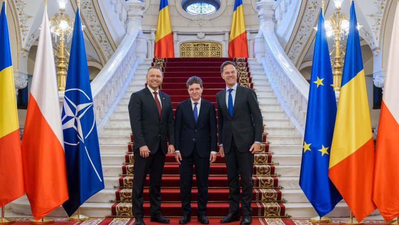 LIVE Nicușor Dan, Mark Rutte și Karol Nawrocki, declarații după reuniunea B9