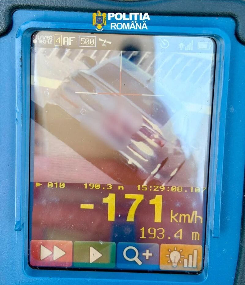 Viteză amețitoare pe Autostrada A4. Un șofer a fost surprins cu 171 km/h