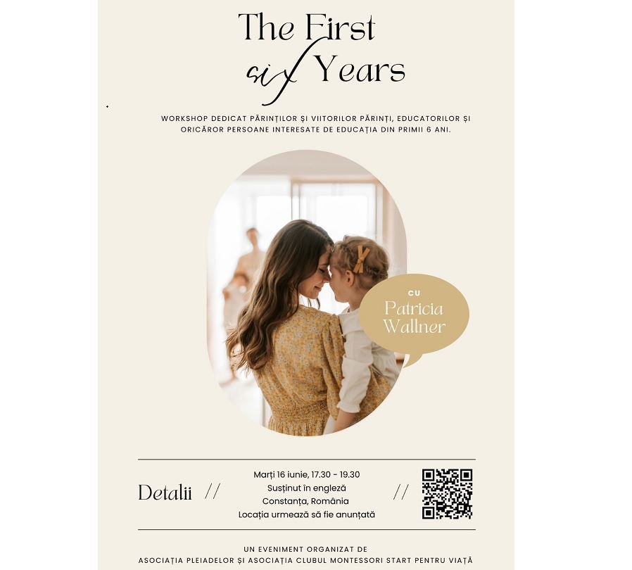 Patricia Wallner, expert Montessori cu peste 50 de ani de experiență, vine la Constanța pentru workshopul „The First Six Years”